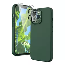 Funda Tocol 5 1 Para iPhone 13 Pro Max-verde Alpino