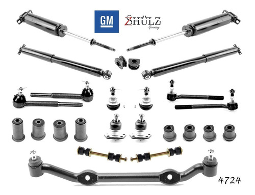 Kit Amortiguadores Rotulas Bujes S10, S10 Blazer 94-04 4x2 Foto 2