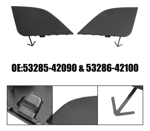 2 Tapa Remolque Parachoques Delantero For Toyota Rav4 16-18 Foto 4