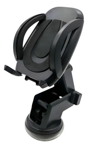 Soporte Porta Gps Celular Para Auto Articulado Y Sopapa! Negro