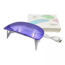 Lampara Led/uv Para Uñas Minisun 9w Tornasol Morada Manicure