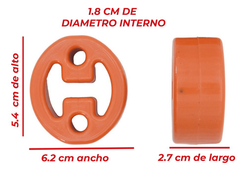 Jgo Gomas Soporte Escape Mofle Nissan Tiida 2007-2019 Foto 5