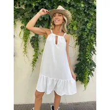 Vestido Solera Blanco Hippie Chic Boho Onda Rapsodia