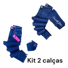 Kit 2 Calças Jeans Femininas Pimenta Doce E Sal E Pimenta