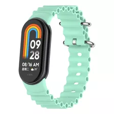 Pulseira De Relógio De Silicone Ocean Para Xiaomi Mi Band 8