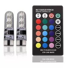 2 Cocuyos Rgb Led 16 Colores Luces Carro-moto Con Control