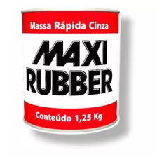 Massa Rapida Cinza 1,25 Kg Maxi Rubber Correção Automotiva