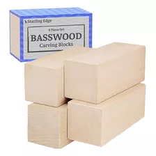 Basswood Blocks For Carving &ndash; Kit De 4 Piezas De Tall.
