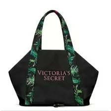 Bolso Plegable De Victorias Secret Fucsia Con Negro