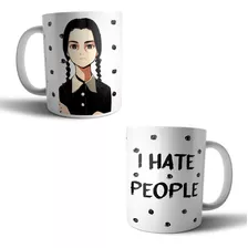 Taza Sublimada Locos Addams Wednesday Merlina