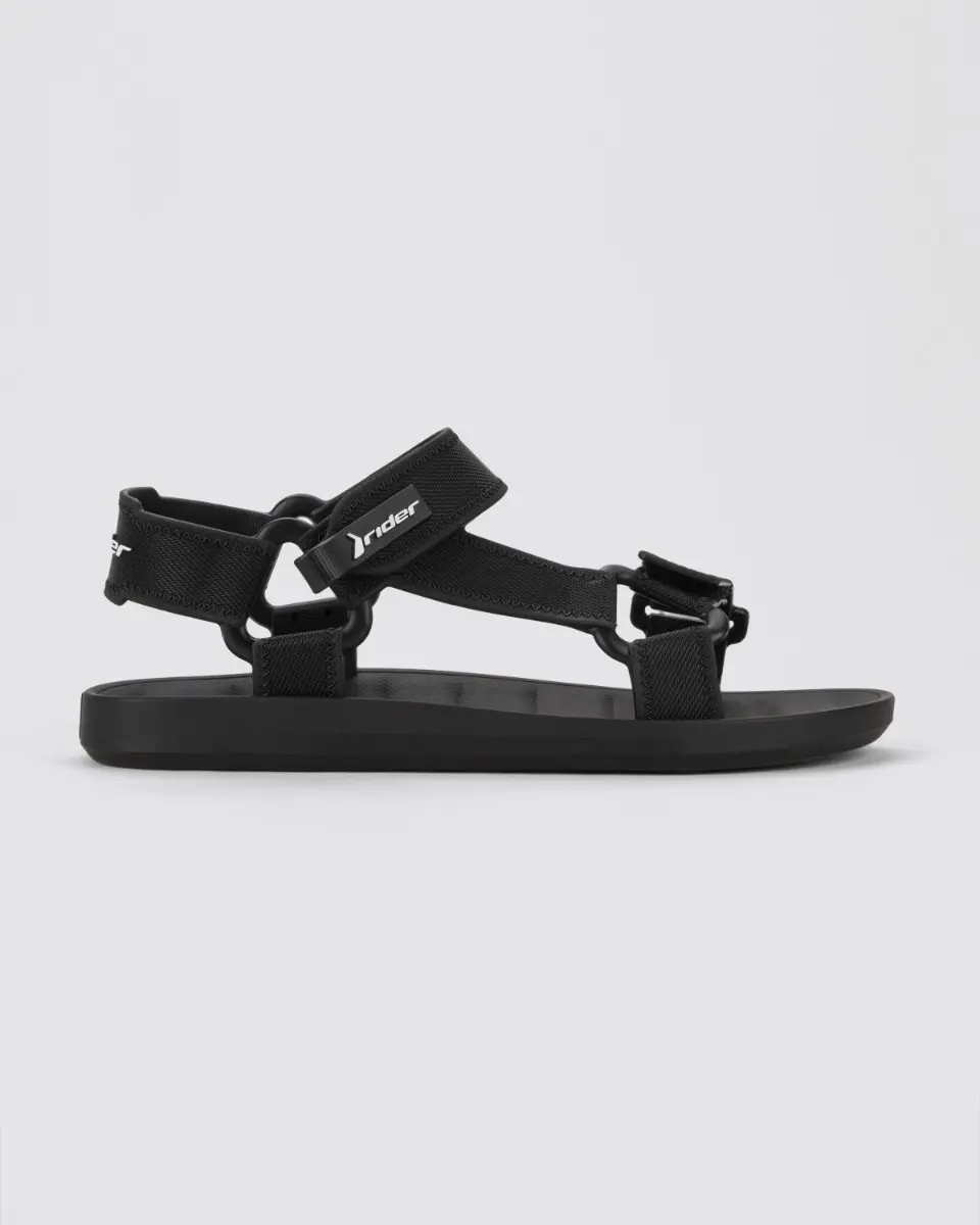 Sandalias Rider Free Style Ii Papete Ad Mujer Black Black Capellada De Pvc Con Ajuste De Abrojo 40 Ar