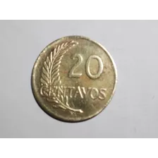 20 Centavos De 1965 República Peruana 