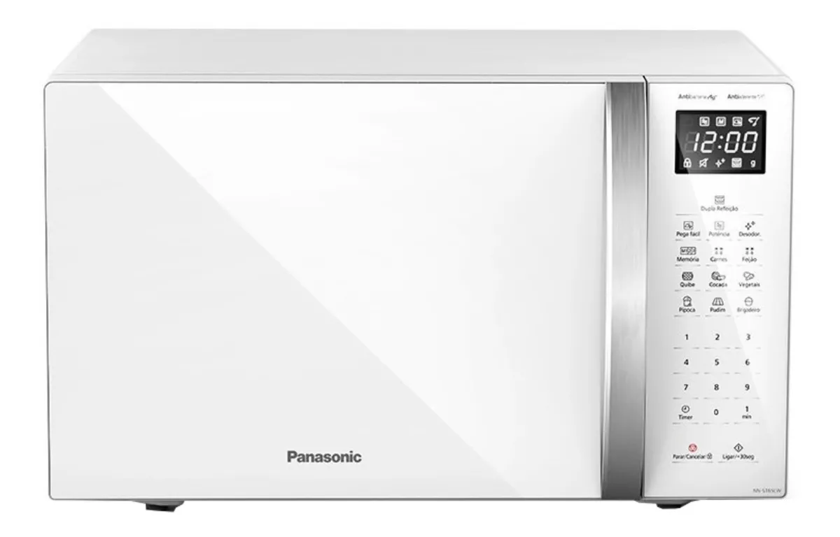 Micro-ondas Panasonic Nn-st65l Branco E Cinza 34l 220v