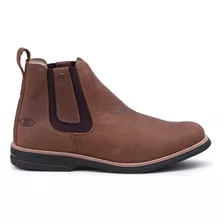 Bota Chelsea Masculina Ortopédica Botina Rustica Couro Nobre