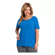 Blusa Feminina Plus Size Secret Glam Azul