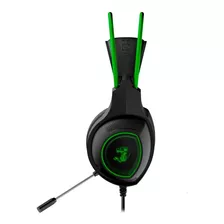 Auricular Gamer Constrictor Led Con Mic Luces Color Verde Color De La Luz Verde