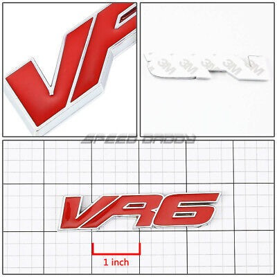 For Vw Vr6 Golf/jetta Metal Bumper Trunk Grill Emblem De Sxd Foto 2