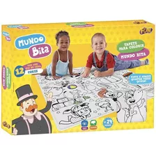 Tapete Para Colorir Mundo Bita Com Giz Fun