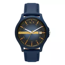 Reloj Hombre Armani Exchange Ax2442 Hampton Color De La Correa Azul Color Del Bisel Azul Color Del Fondo Azul