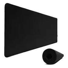 Mousepad Gamer Extra Grande 90 X 40cm Preto Liso Sem Estampa