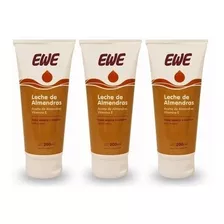 Leche De Almendras Ewe Para Manos Y Cuerpo Pack X3 De 200ml