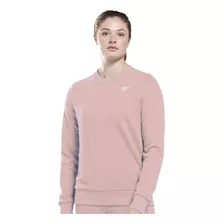 Buzo Reebok French Terry Crew Mujer Training Rosa