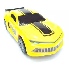 Camaro Bumblebee Transformers Robô Com Som Luz Bate E Volta