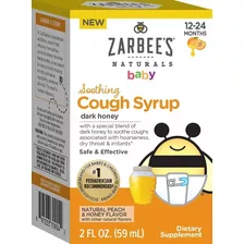 Zarbee's Baby Soothing Cough Syrup Dark Honey 2oz 59ml