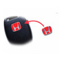 2 Emblemas Aluminio Honda Rojo Para Llaves Control Alarma 