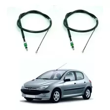 Cables Freno De Mano Peugeot 206 A Campana Kitx2