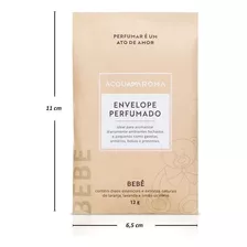 Kit 3 Envelope Sachê Perfumado Bebê 12g Acqua Aroma Baby