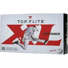 Pelotas Bolas De Golf Top-flite Xl 2019 15 Unidades Blanco