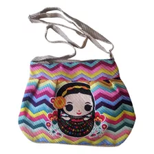 Bolsa Artesanal Yute Tejida Mediana 25cm X 32cm Lele Frida 