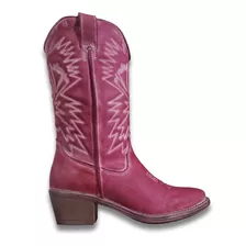 Botas Steve Madden Vaqueras Hayward Piel Color Fucsia Mujer