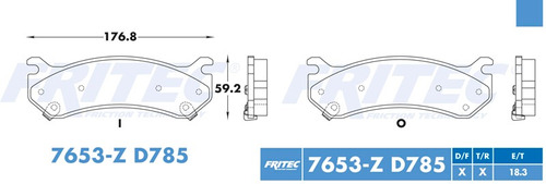 Balatas Delantero Sierra 1500 2000 4.8l Ceramicas D785 Fmsi Foto 2