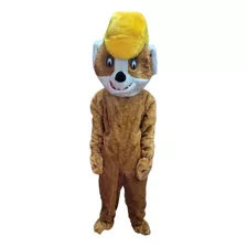 Fantasia Mascote Cachorro Patrulha Canina Engenheiro Amarelo