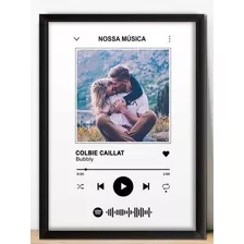 Quadro Interativa Música Spotify Personalizado Com Sua Foto