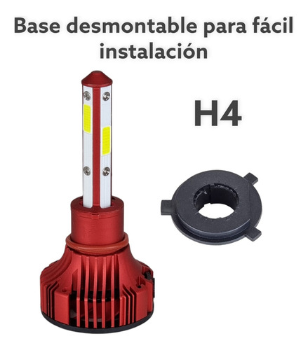 Foco Led Moto H4 Italika 125z 150z 200z 250z 22000lm 4 Caras Foto 5