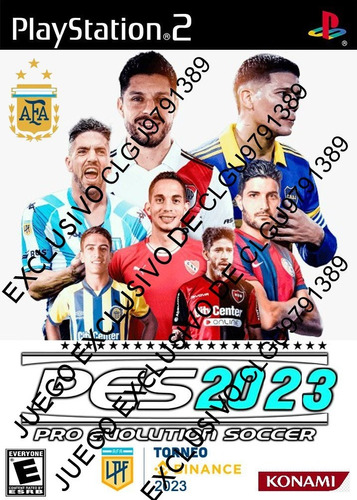 Ps 2 Pes 2023 Liga Argentina 2023 / Juego Completo / Play 2