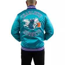 Chamarra Hornets Charlotte Mitchell & Ness (talla Xl) Origin