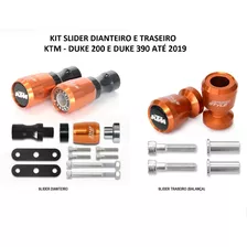 Kit Slider Dianteiro Traseiro Ktm Duke 200 390 Ate 2019