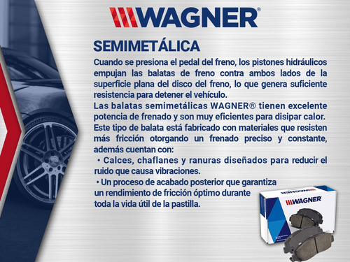 Balatas Semimetalicas Del Wagner Lx470 V8 4.7l 98 A 07 Foto 4