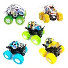 Kit 5 Carro Infantil Fricção Gira 360 Quadriciclo Brinquedo Cor Colorido Personagem Angry Street