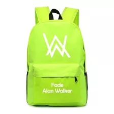 Mochila De Tela Oxford Alan Walker Con Agujeros De Carga Usb