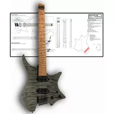 Plano Para Luthier Guitarra Strandberg Boden 6 (a Escala)