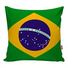 Capa De Almofada Copa Do Mundo Bandeira Brasil Futebol