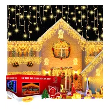 Luces De Navidad Y Decorativas Dosyu Dy-ice300l-csc 6m De Largo 110v - 120v - Blanco Cálido Con Cable Transparente