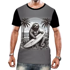 Camiseta Camisa Tshirt Surf Preguiça Surfista Onda Mar Hd 1