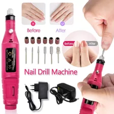 Torno De Uña Dril Electrico Pulidora Pedicura Kit Manicure