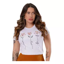 Camiseta Frase Motivacional - Amor Paz Fé - 100% Algodão